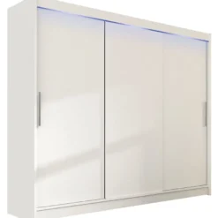 Liukuovivaatekaappi Nomla ASTON / DASTO II, LED-valaistuksella, 250x215cm