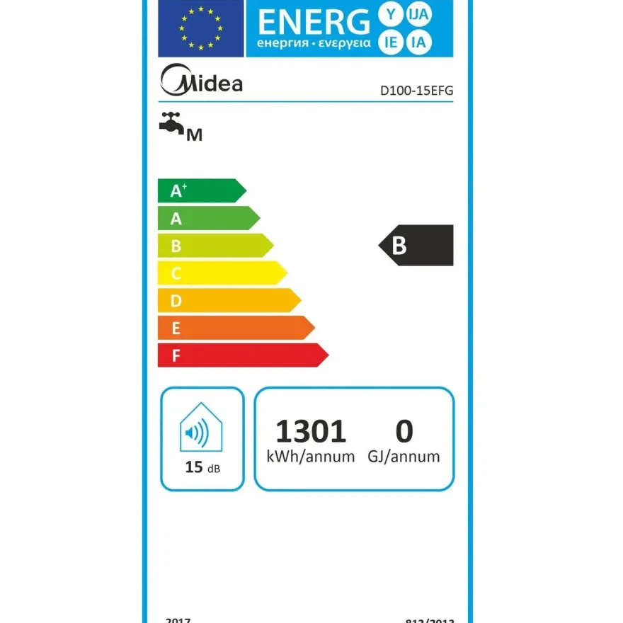 Lämminvesivaraaja Midea Lume 100 Wi-Fi, emali, 100l