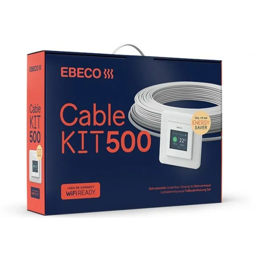 Lämpökaapelipaketti Ebeco Cable Kit 500, eri vaihtoehtoja