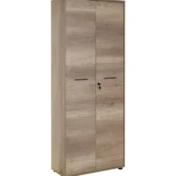Lukollinen kaappi Linento Furniture NKT-555-TT-1, leveys 72cm, korkeus 187cm, ruskea