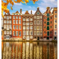Maisematapetti Dimex Houses In Amsterdam, 225x250cm