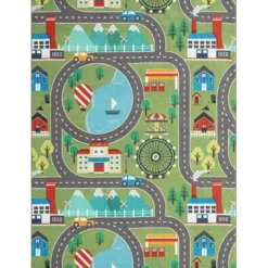 Matto Benina Play Road, eri kokoja ja värejä
