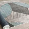 Matto Linento Woosonil047, 160x230cm, sininen/harmaa