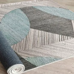 Matto Linento Woosonil047, 160x230cm, sininen/harmaa