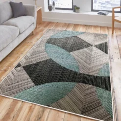 Matto Linento Woosonil047, 160x230cm, sininen/harmaa