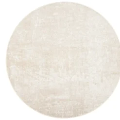 Matto VM Carpet Basaltti, mittatilaus, pyöreä, valkoinen