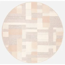 Matto VM Carpet Domino, mittatilaus, pyöreä, beige