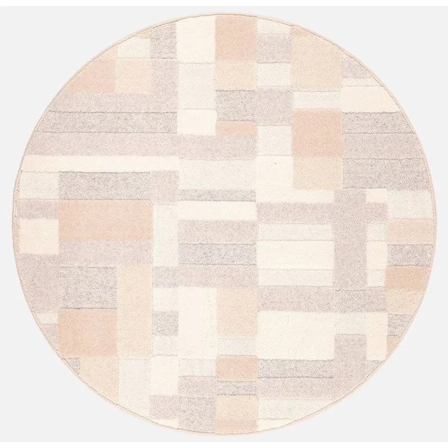 Matto VM Carpet Domino, mittatilaus, pyöreä, beige