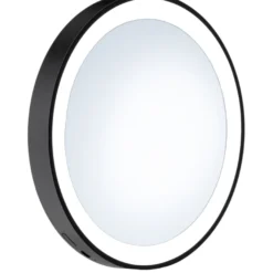 Meikkipeili LED-valolla Smedbo Outline, akkukäyttöinen, mattamusta
