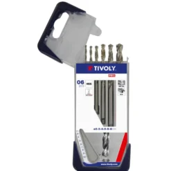 Metalliporanterä Tivoly T Line, 2–8mm, HSS, 6 kpl