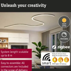 Modulaarinen LED-profiilivalaisin Linion Power Channel syöttävä Zigbee 230/24V 150VA 1m
