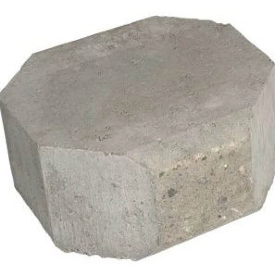 Muurikivi Rudus Aitakivi kansipääty, 200x200x100mm, sileä, harmaa