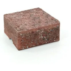 Muurikivi Rudus Muurikko kansikivi, 235x235x100mm, sileä, punamusta