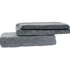 Muurikivi Rudus Rustikko, 400x180x77mm, profiloitu, mustaharmaa