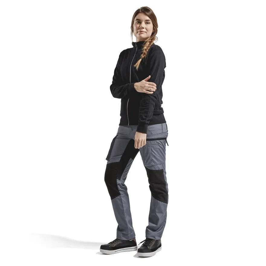 Naisten housut Blåkläder 7159 Stretch, harmaa/musta