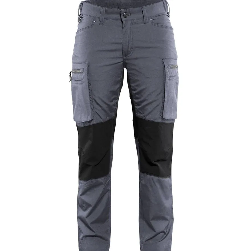 Naisten housut Blåkläder 7159 Stretch, harmaa/musta