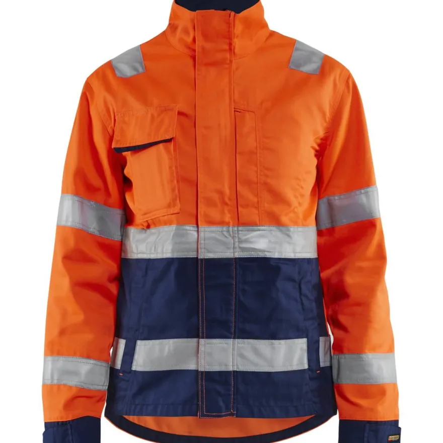 Naisten huomiotakki Blåkläder 4903 Highvis, huomio-oranssi/sininen
