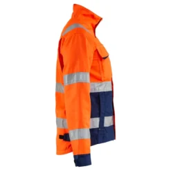 Naisten huomiotakki Blåkläder 4903 Highvis, huomio-oranssi/sininen
