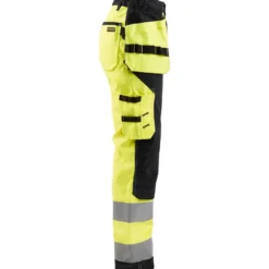 Naisten riipputaskuhousut Blåkläder 7156 Highvis, huomiokeltainen/musta