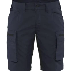 Naisten shortsit Blåkläder 7149 Stretch, tummansininen/musta