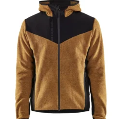 Neulottu softshell-takki Blåkläder 5940, sinapinkeltainen/musta