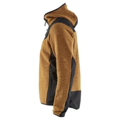 Neulottu softshell-takki Blåkläder 5940, sinapinkeltainen/musta
