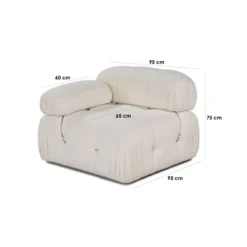 Nojatuoli Linento Furniture Bubble vasenkätinen, eri värejä