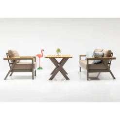 Oleskeluryhmä Linento Garden Daisy, 7-istuttava, beige