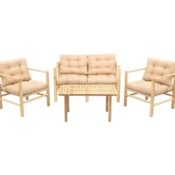 Oleskeluryhmä Linento Garden MY028, 4-istuttava, beige