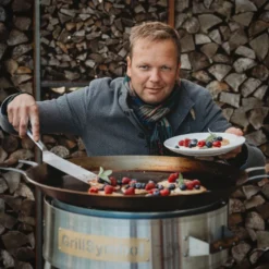 Paellasetti GrillSymbol PRO-580 Ø58 cm D-400 kaasupoltin säädinletkusetti