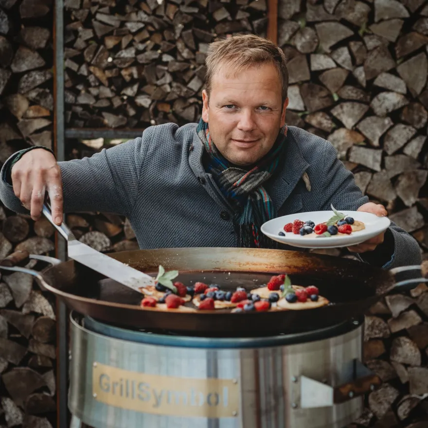 Paellasetti GrillSymbol PRO-580 Ø58 cm D-400 kaasupoltin säädinletkusetti