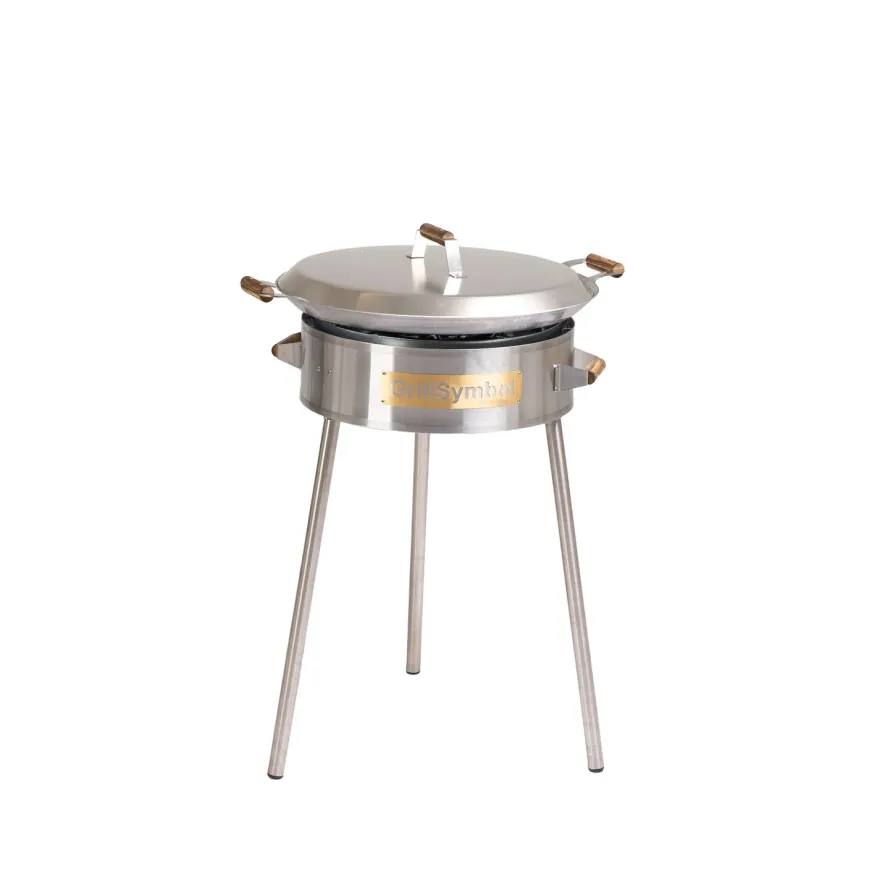 Paellasetti GrillSymbol PRO-580 Ø58 cm D-400 kaasupoltin säädinletkusetti