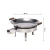 Paellasetti GrillSymbol PRO-460-INOX Ø 46 cm D-300 kaasupoltin säädinletkusetti teräs
