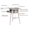 Paellasetti GrillSymbol PRO-580-INOX Ø58 cm D-400 kaasupoltin säädinletkusetti teräs