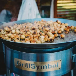 Paellasetti GrillSymbol PRO-580-INOX Ø58 cm D-400 kaasupoltin säädinletkusetti teräs