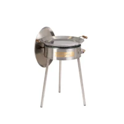 Paellasetti GrillSymbol PRO-580-INOX Ø58 cm D-400 kaasupoltin säädinletkusetti teräs