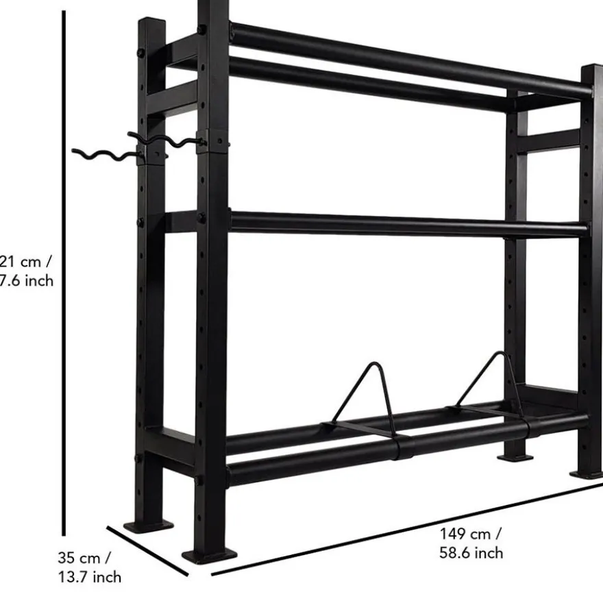 Painoteline Tunturi Wall-Kettle-Bumper Multi Storage Rack 149x121x35cm