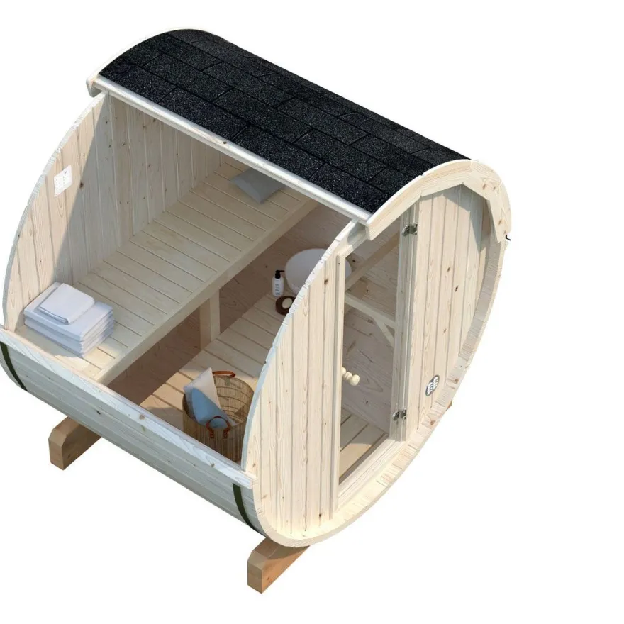 Palmako Anita -tynnyrisauna 0,9 m² + kiuas ja kiuaskivet