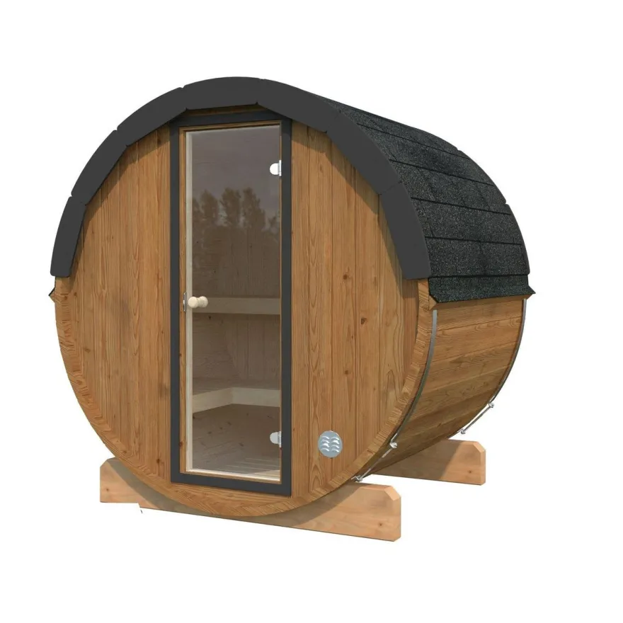 Palmako Anita -tynnyrisauna 0,9 m² + kiuas ja kiuaskivet
