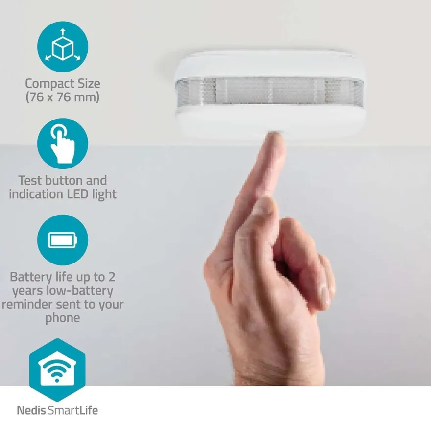 Palovaroitin Nedis SmartLife, Wi-Fi, 85dB, 3kpl
