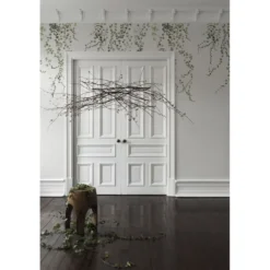 Paneelitapetti Sandberg Aralia, non-woven, mittatilaus, vihreä
