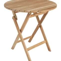 Parvekepöytä Brafab Nova, Ø70cm, kokoontaittuva, tiikki