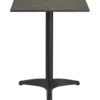 Parvekepöytä House Nordic Bistro, 60x60x73cm, alumiinijalustalla, tummanharmaa marmorikuosi