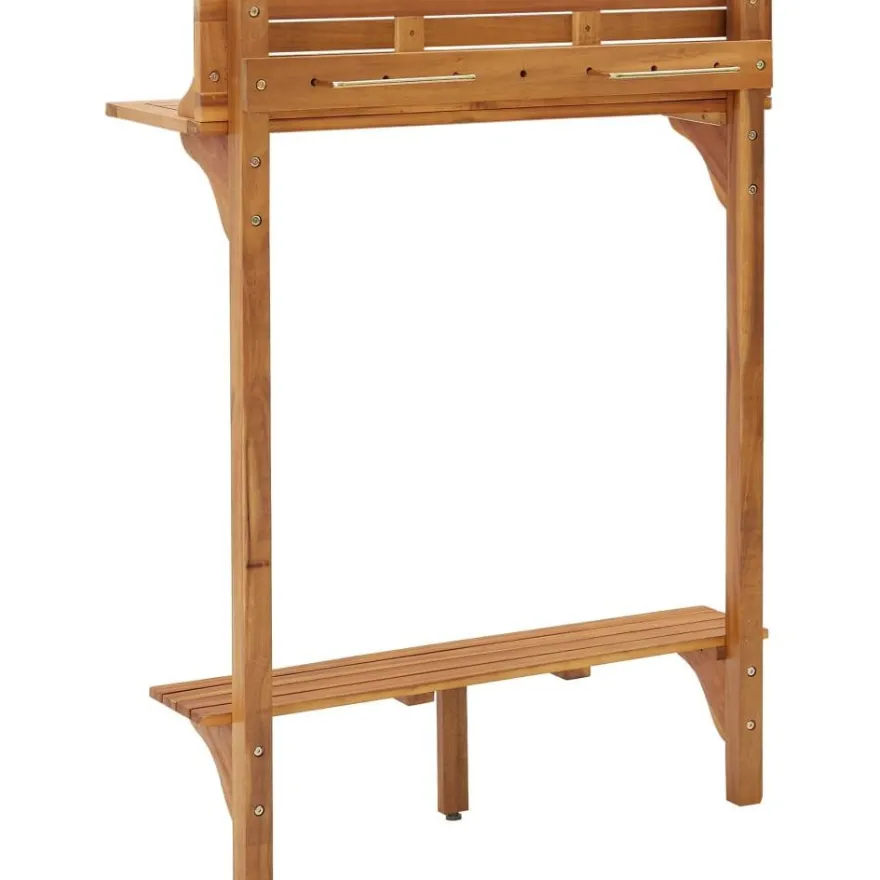 Parvekkeen baaripöytä 90x37x122,5 cm täysi akaasiapuu