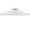 Paviljongin katto Bermuda 3x4m, luonnonvalkoinen