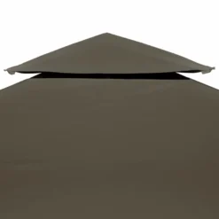 Paviljongin katto kaksikerroksinen, 310g/m², 4x3m, harmaanruskea