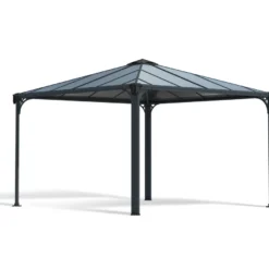 Paviljonki Palram-Canopia Palermo 3600, 3.6x3.6m, 13m², harmaa
