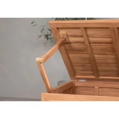 Pehmustelaatikko Venture Home Trento, 70x130x46cm, luonnollinen tiikki