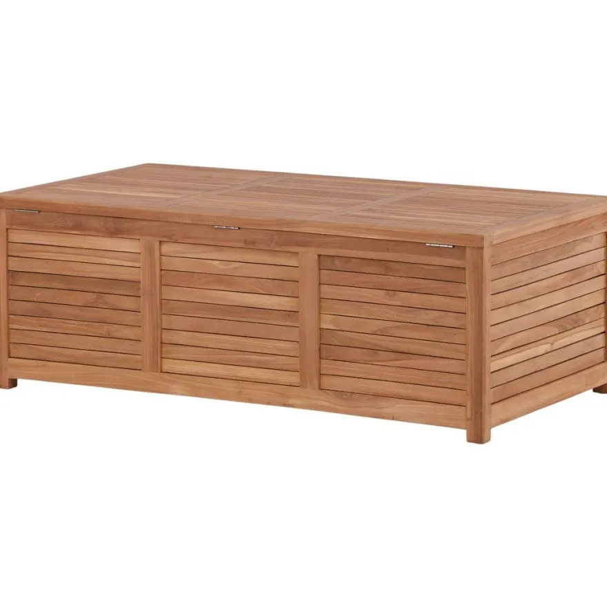 Pehmustelaatikko Venture Home Trento, 70x130x46cm, luonnollinen tiikki
