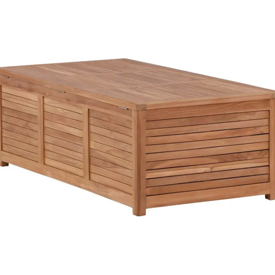 Pehmustelaatikko Venture Home Trento, 70x130x46cm, luonnollinen tiikki